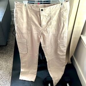 H&M Regular Fit Khaki Cargo Pants (XXL)